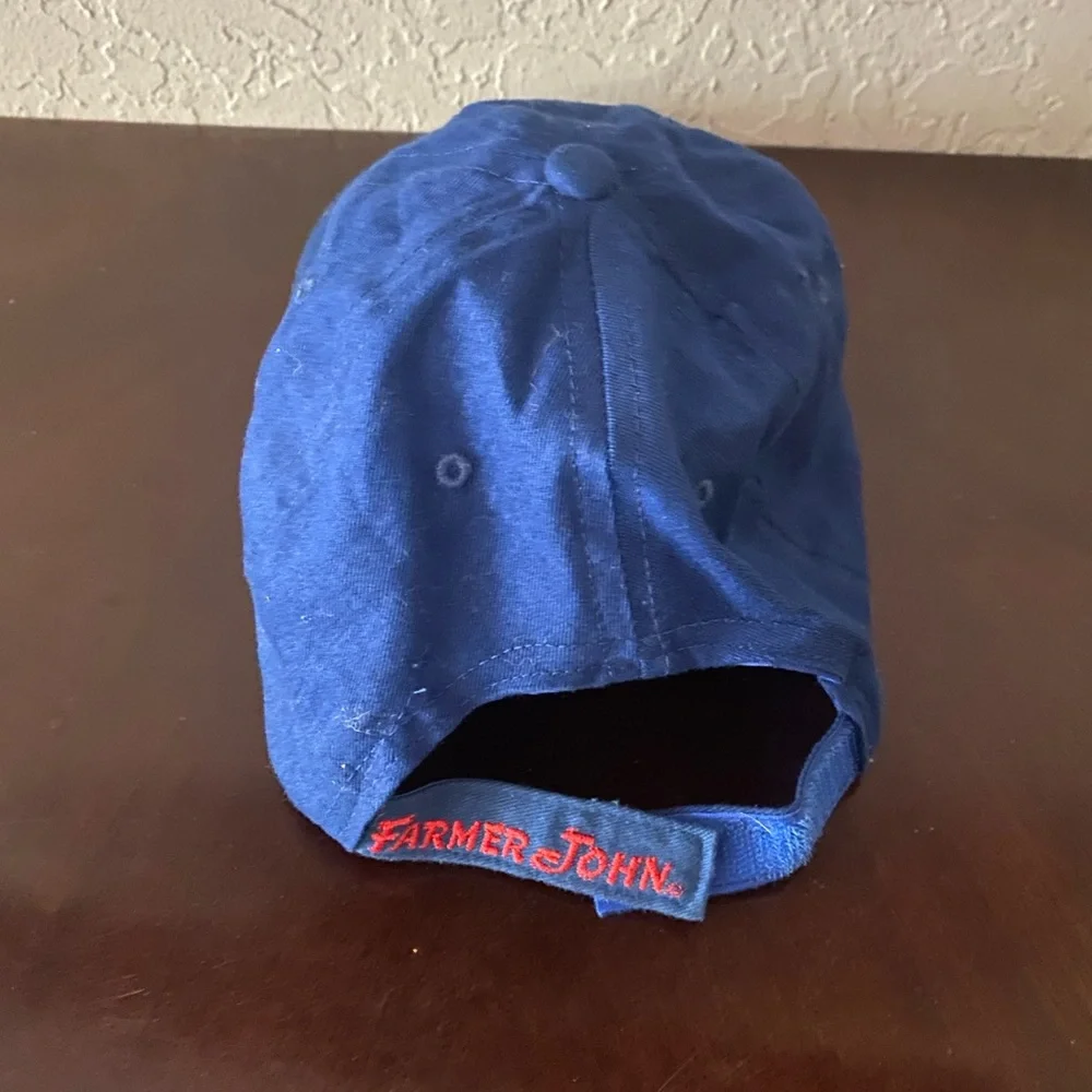 Vintage LA Dodgers Farmer John Promo Hat Blue Adjustable Dad Cap MLB Giveaway